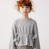 Mayoral Girls Knit Top & Pants Set ~ Mixed Grey