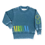 Rowdy Sprout Nirvana Crewneck Sweatshirt ~ River Green