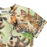 Molo Baby Easy Tee & Sammy Pant Set ~ Jungle Cubs/Misty Green