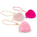 Tiny Treats Fuzzy Heart Wristlet/Coin Purse