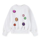 Molo Marge Smiley Sweatshirt 7-12 ~ Buttercream