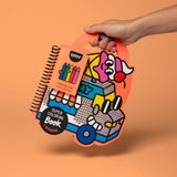 Omy Super Coloring & Sticker Book ~ Yummy Food