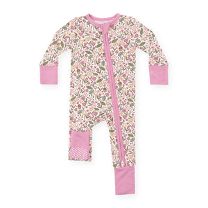 Angel Dear 2 Way Zipper Romper ~ Acorn Floral