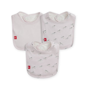 Magnetic Me Modal Bib 3 Pack ~ Pink Savannah Plains