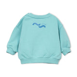 Play Up Baby Waves Fleece Sweatshirt & Sweatshorts Set ~ Light Turquoise