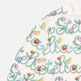 Stella McCartney Girls Stella Lettering s/s Jersey Dress ~ Cream Multi