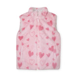Appaman Girls Reversible Puffer Vest ~ Heart Cloud
