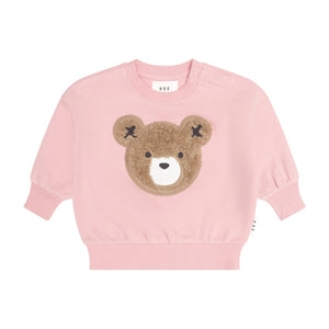 Huxbaby Furry Huxbear Sweatshirt & Sweatpants Set ~ Vintage Pink