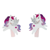 Lilies & Roses Pink & Purple Glitter Unicorn Clips