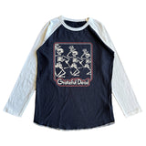 Rowdy Sprout Grateful Dead Skellies l/s Raglan Tee ~ Black/White