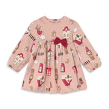 Mayoral Baby Girl London Print Fleece Dress ~ Petisui