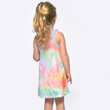 Baby Sara A-Line Peace Sign Dress ~ Pink Multi