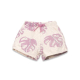 Play Up Baby Hibiscus Print s/s Sweatshirt & Sweatshorts Set ~ Oatmeal