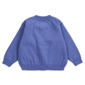 Bobo Choses Baby Stamp Bloom Cardigan ~ Purple