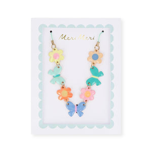 Meri Meri Butterflies & Flowers Enamel Charm Necklace