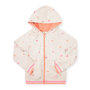 Appaman Girls Cozy Raglan Zip Hoodie & Cargo Jogger Set 7-12 ~ Heather Oatmeal