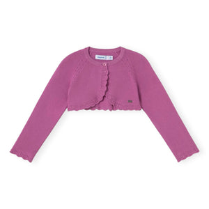 Mayoral Baby Girl Basic Knit Bolero ~ Orchid