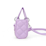Tiny Treats Quilted Rectangle Bow Charm Handbag