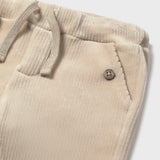 Mayoral Baby Boy Ribbed Velour Pants ~ Cereal