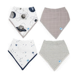 Little Unicorn Cotton & Muslin Bandana Bib 4 Pack ~ Planetary