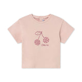 Mayoral Baby Girl Cherie T-shirt & Pleated Tulle Skirt Set ~ Peony/Blossom