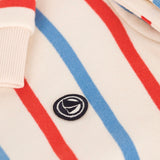 Petit Bateau Boys Multi Color Striped Hoodie ~ Cream Multi