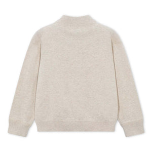 Mayoral Boys Knit Zip Cardigan ~ Oat