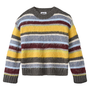 Molo Brian Sweater ~ Fuzzy Stripes