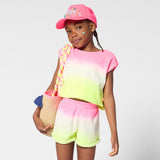 Billieblush Gradient Terry Tank Top & Shorts Set 7-12 ~ Fuchsia