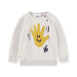 Molo Baby Bless Knit Sweater & Sol Pants Set ~ Happy Hands