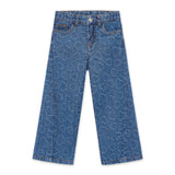 Mayoral Girls Heart Print Jeans ~ Medium Wash