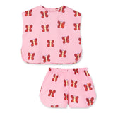 Wynken Sunshine Butterfly Print Sleeveless Top & Shorts Set ~ Candy