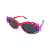 Bari Lynn Gummy Sunglasses w/ Stones