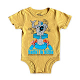 Rowdy Sprout Beastie Boys Robot s/s Onesie ~ Sunset