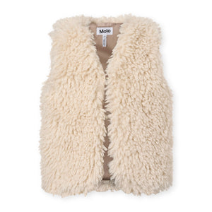 Molo Hatcha Faux Fur Vest ~ Vanilla
