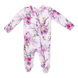 Angel Dear 2 Way Zipper Ruffle Back Footie ~ Dahlia Floral