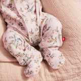 Magnetic Me Velour Ruffle Footie ~ Emily