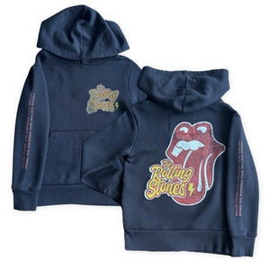 Rowdy Sprout Rolling Stones Tongue Hoodie ~ Washed Black