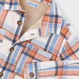 Mayoral Boys Button Down Check Overshirt ~ Nectar
