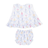 Angel Dear Ruffle Back Top & Bloomer Set ~ Ribbon Bouquets