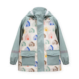 7am Rainwear Rain Jacket ~ Houses Teal