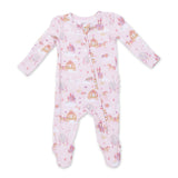 Angel Dear 2 Way Zipper Ruffle Back Footie ~ Princess Unicorns & Castle
