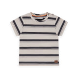 Babyface Baby Boy s/s Tee & Sweatpants Set ~ Antra Stripe/Antra