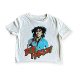 Rowdy Sprout Bob Marley Not Quite Crop s/s Tee ~ Vintage White