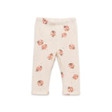 Play Up Baby Jersey Knit Sweater w/ Collar & Ladybug Print Leggings Set ~ Natural