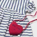 Mayoral Baby Girl Heart Print Dress w/ Bag ~ Porcelain