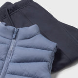 Mayoral Baby Boy Sweatshirt, Pants & Puffer Vest Set ~ Iceberg