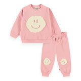 Molo Baby Disc Sweatshirt & Simeon Sweatpants Set ~ Rosequartz