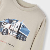 Mayoral Boys l/s Truck T-Shirt ~ Bark