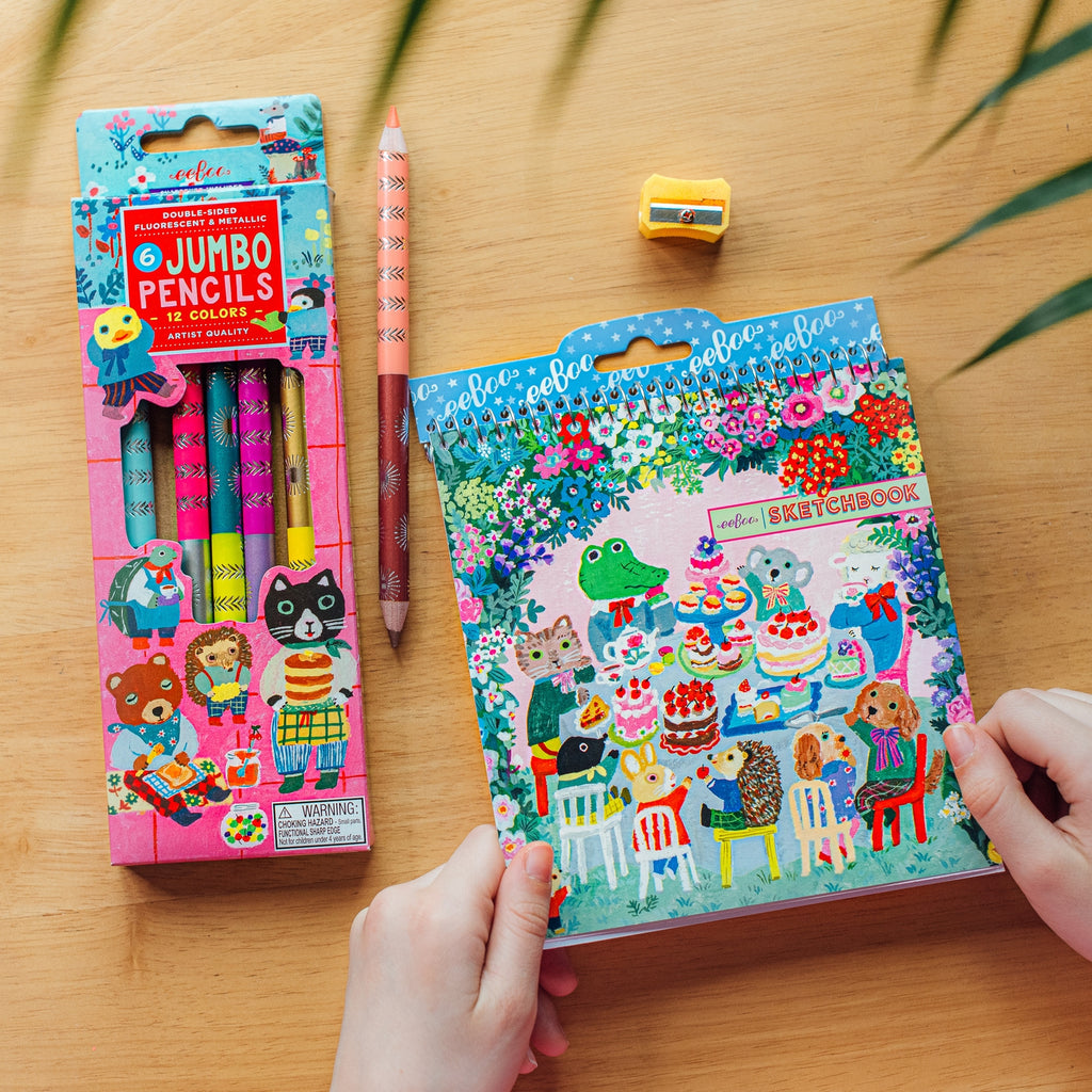 Baby Eeboo eeBoo Sweet Celebration Square Sketchbook – Born Yesterday